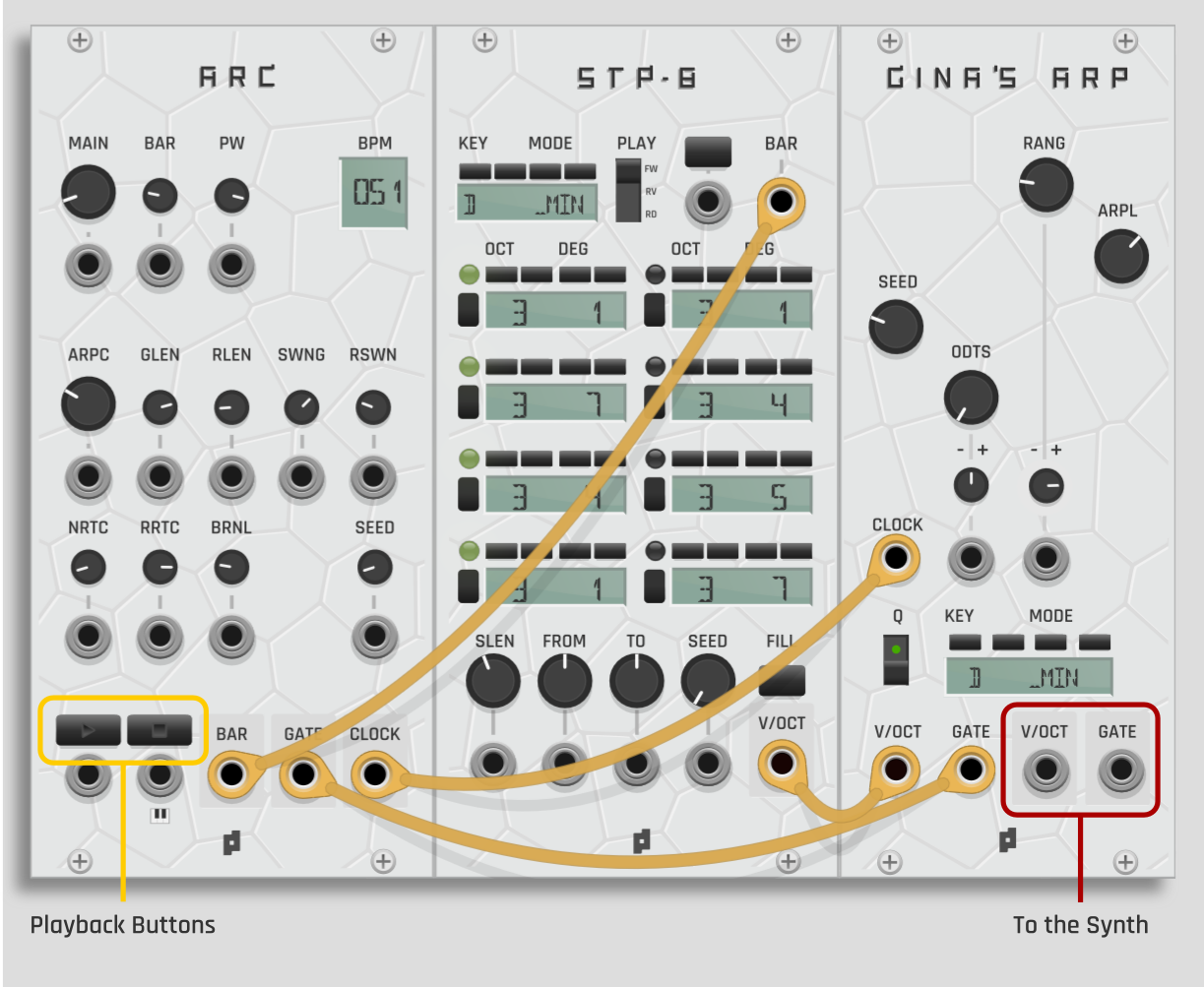 Basic patch using ARC, STP-8 and Gina's ARP